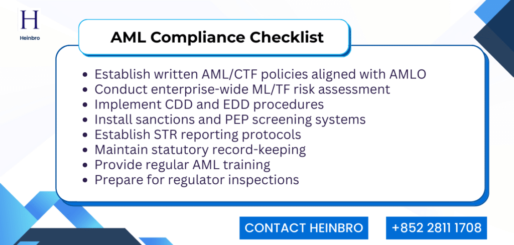 AML Compliance Checklist