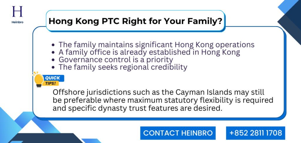 Choosing HK PTC for UHNW