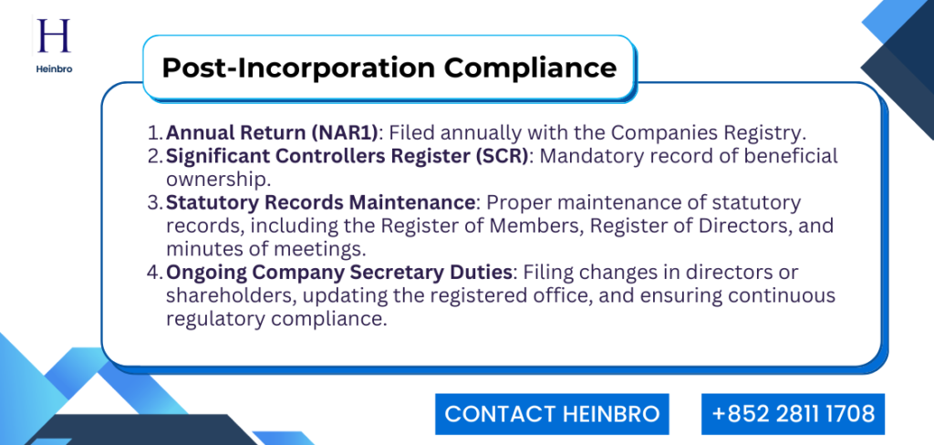 Ongoing Company Compliance Obligations