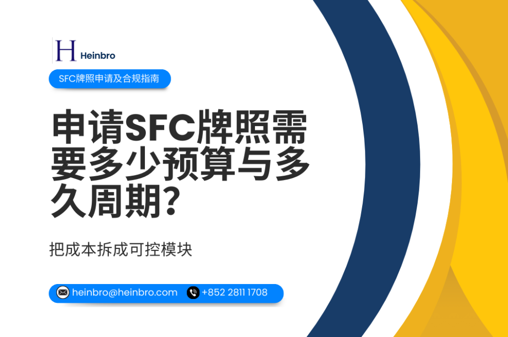 申请SFC牌照的预算与时间