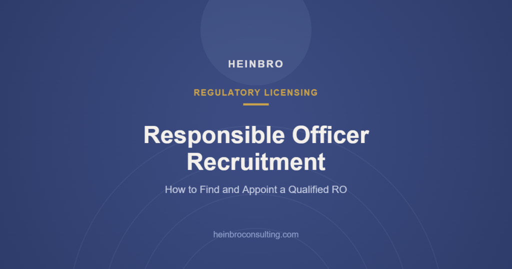Responsible Officer recruitment in Hong Kong for SFC-licensed firms